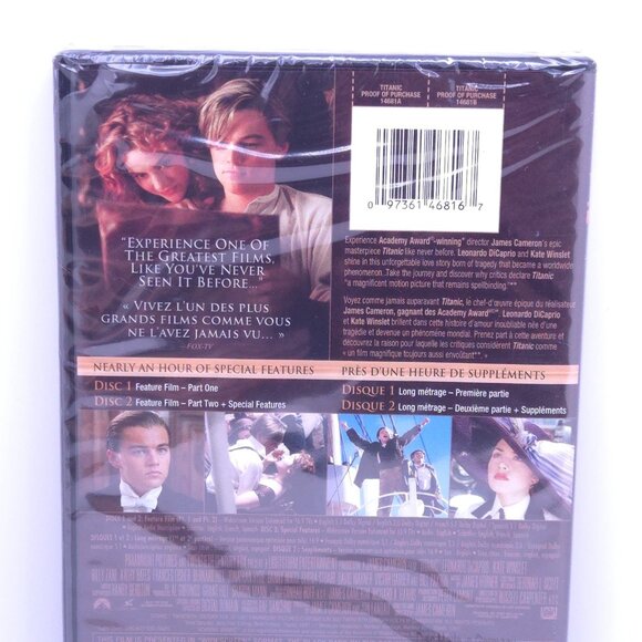 Titanic DVD Digitally Remastered James Cameron Leonardo DiCapri Kate Winslet New - Picture 3 of 7